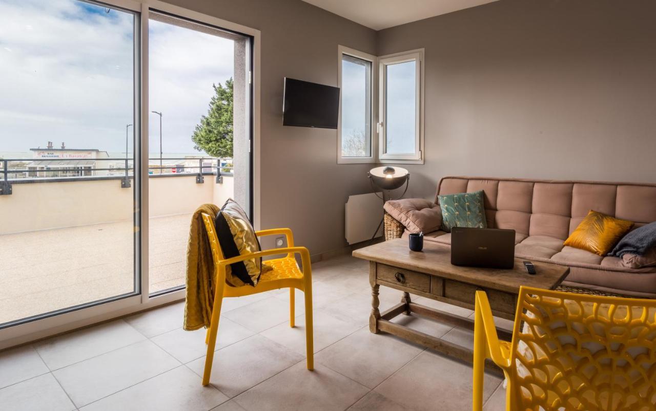 Tribord, Appt Avec Terrasse Et Vue Mer, Parking Saint-Côme-de-Fresné Exterior foto
